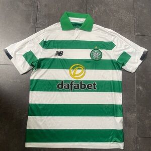 Celtic FC New Balance Green and White Athletic Jersey